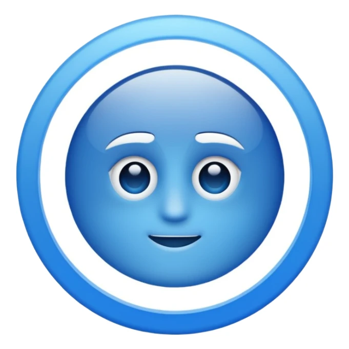 Verificación Azul lines del centro blancas sticker