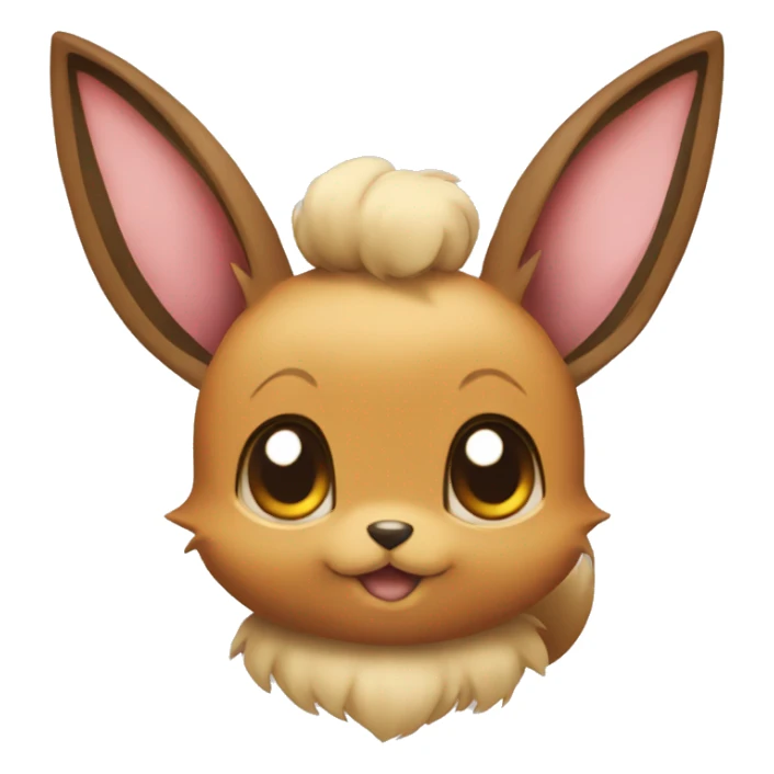 Eevee Pokemon with hearts sticker