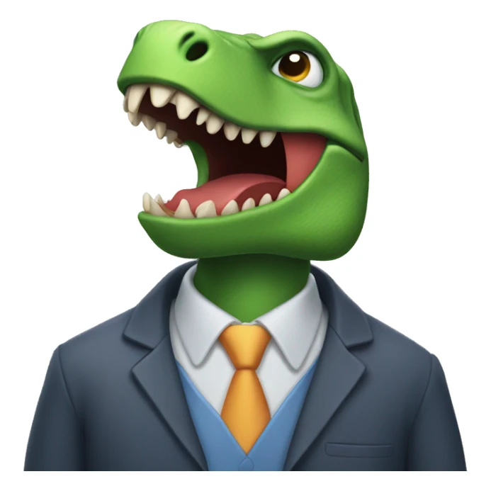 dinasour go to work sticker