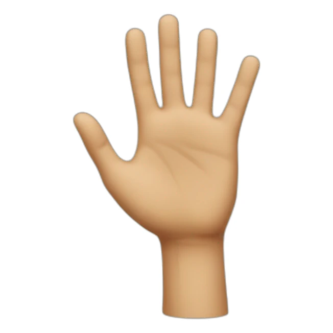 deux hands with index up sticker