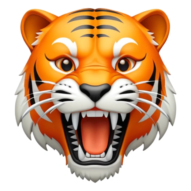 Saber tooth tiger emoji sticker