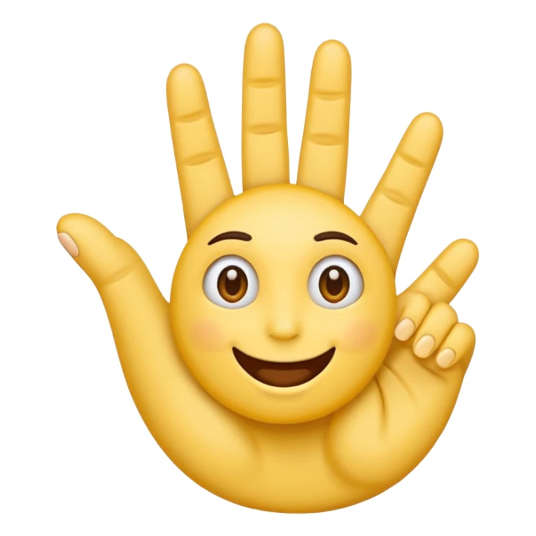 make emoji with seven fingers sticker