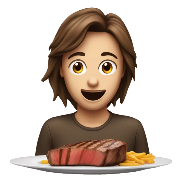Me eating steak  sticker