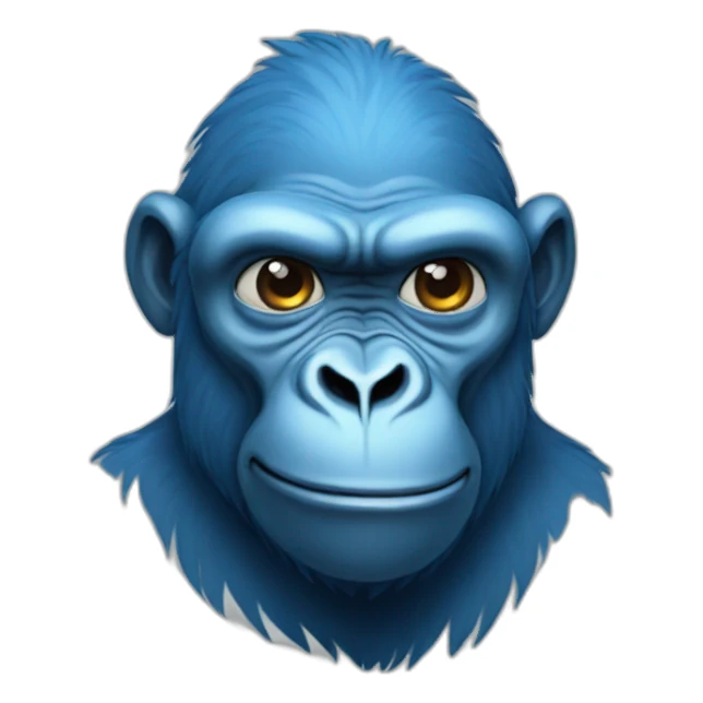 blue gorilla sticker