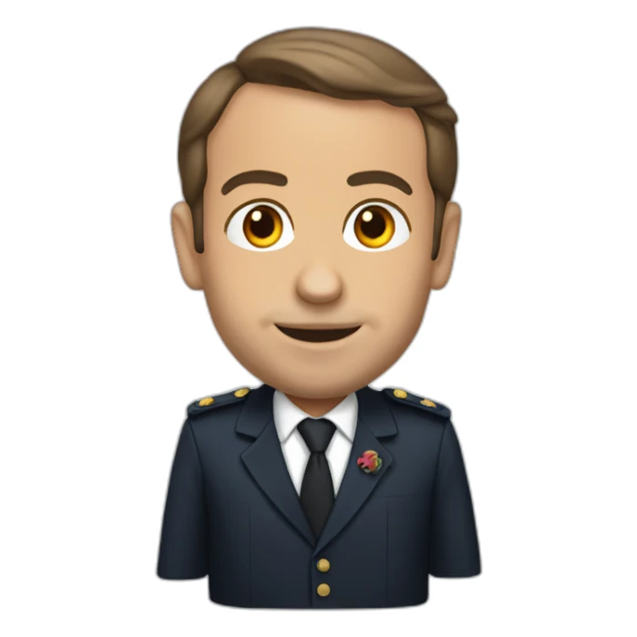 Emanuel macron emoji sticker