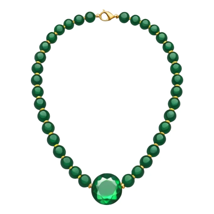 green necklace beads sticker