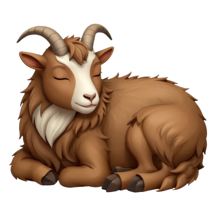 The sleeping goat sticker