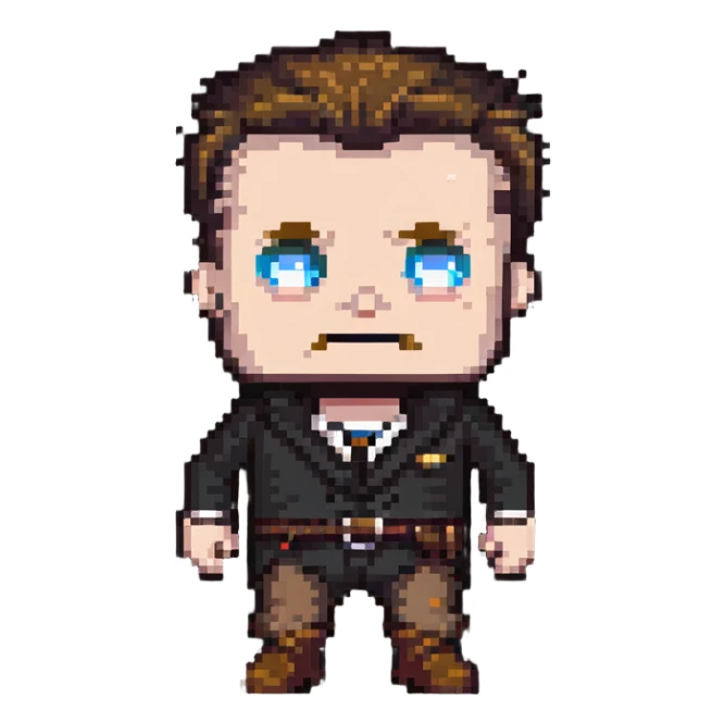 scared John Brown sticker