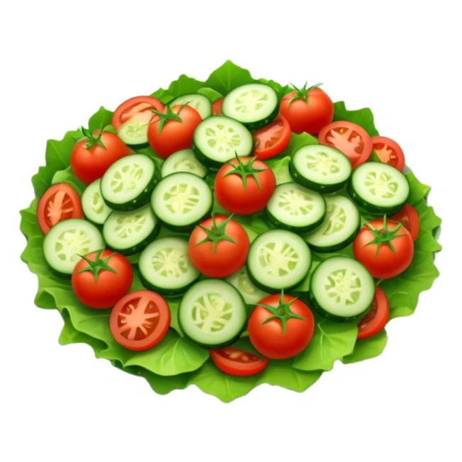 A plate of salat sticker