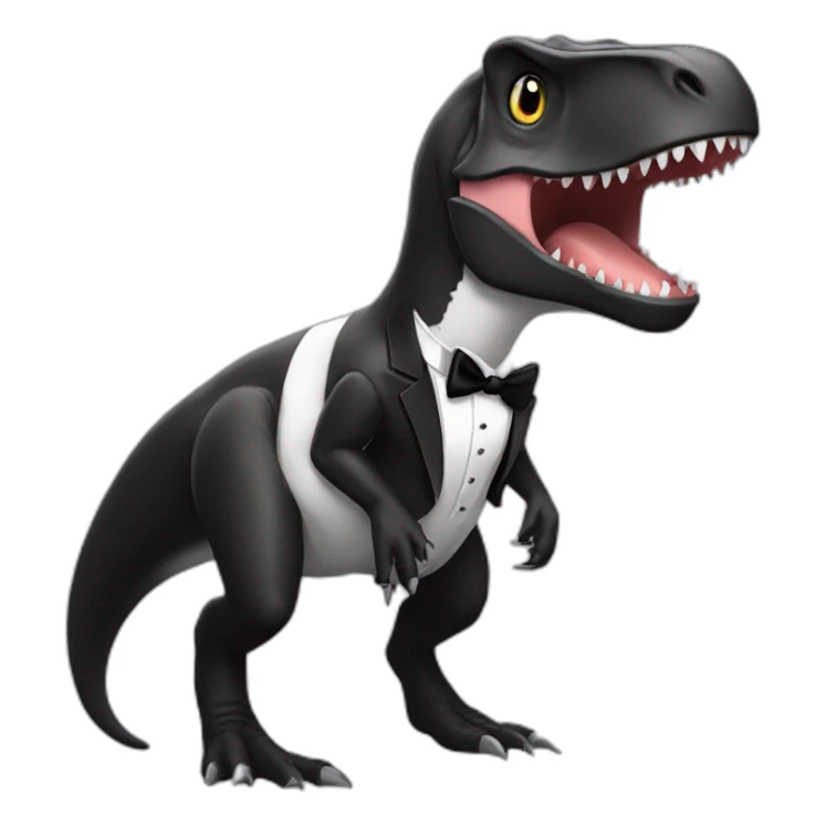 Tuxedo t-rex sticker