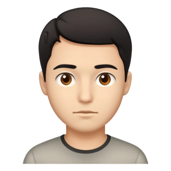 racially ambiguous male face sticker