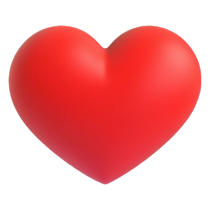 a red heart sticker