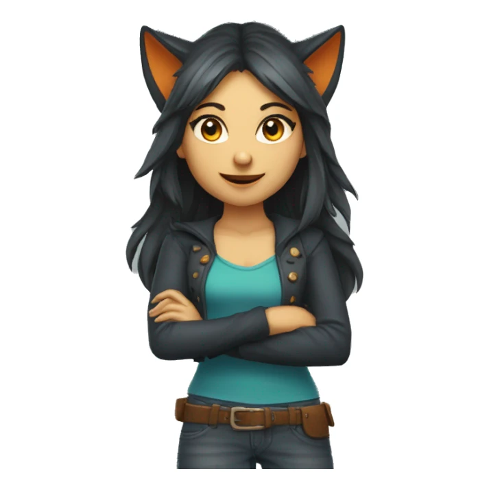 Loup Garou filles  sticker