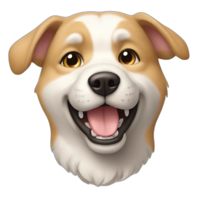 Chien mangent un chat sticker