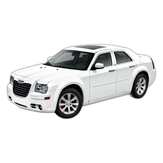 Chrysler 300c white  sticker