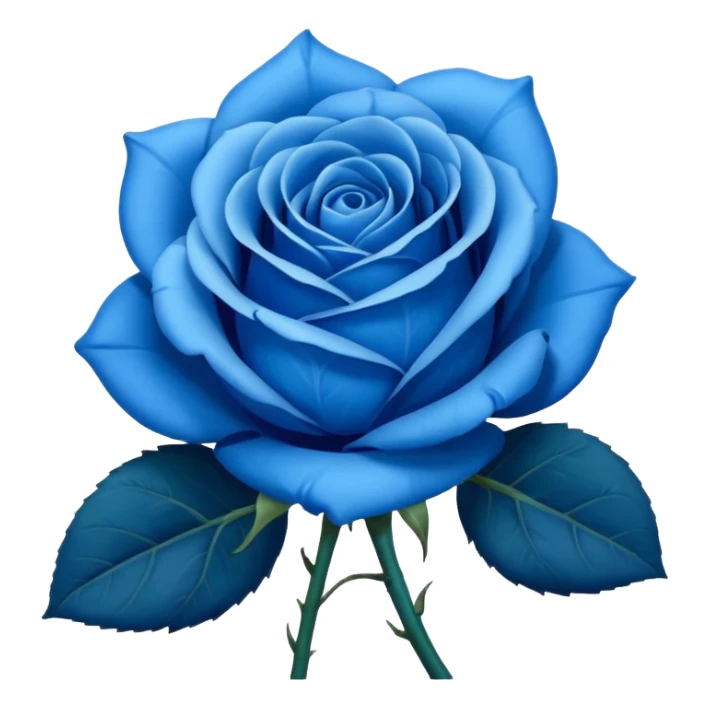 blue rose sticker