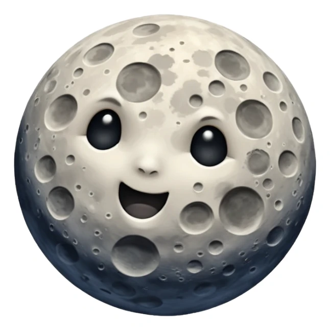 moon on the sky background sticker