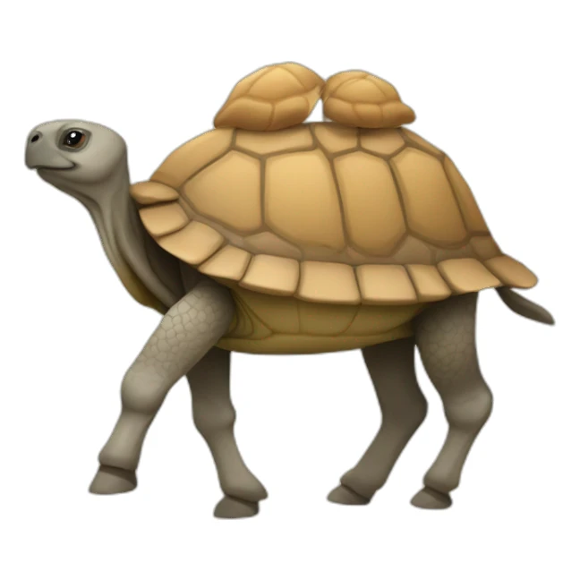 Tortue sur chameau sticker