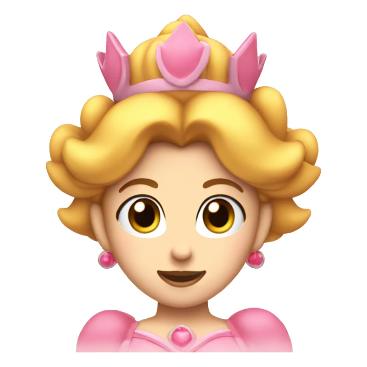 Princess Peach head sticker