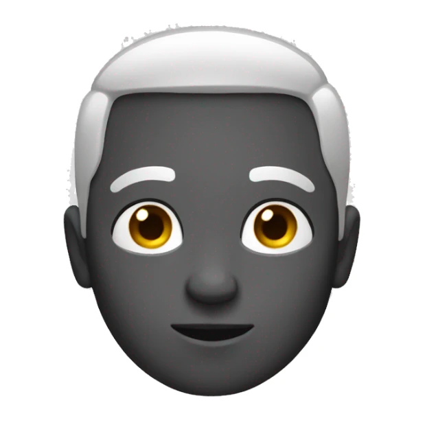 black and white world emoji sticker