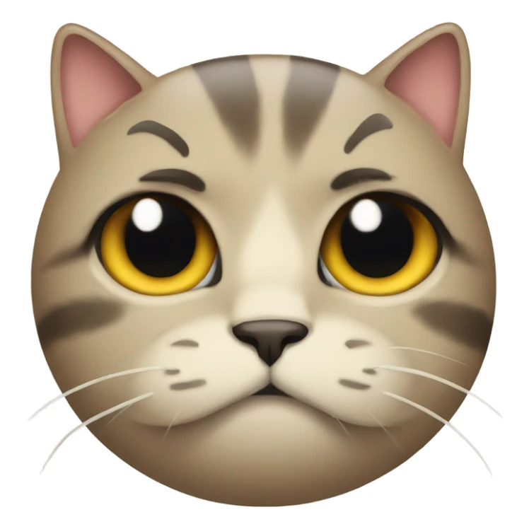 very sad cat sticker