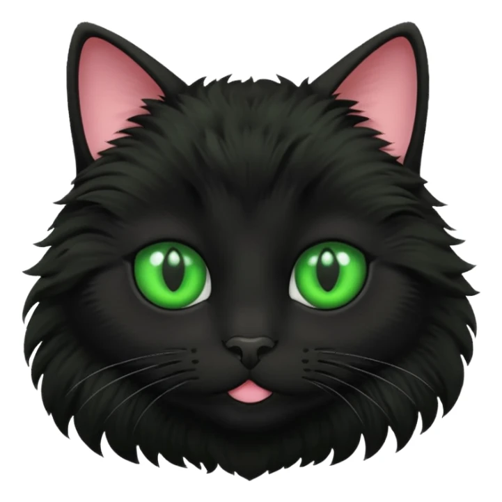 Black Kitty face sticker