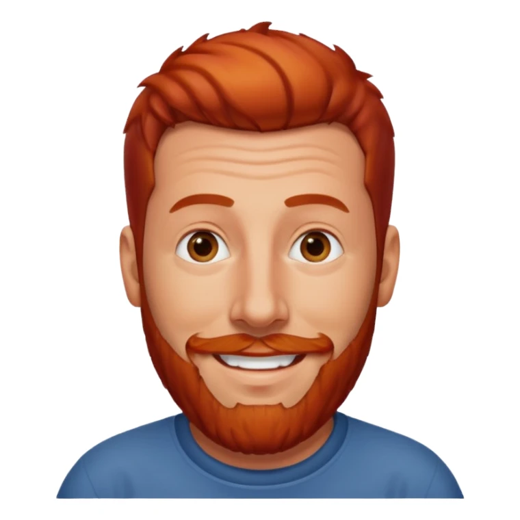 Adam Sandler red beard sticker