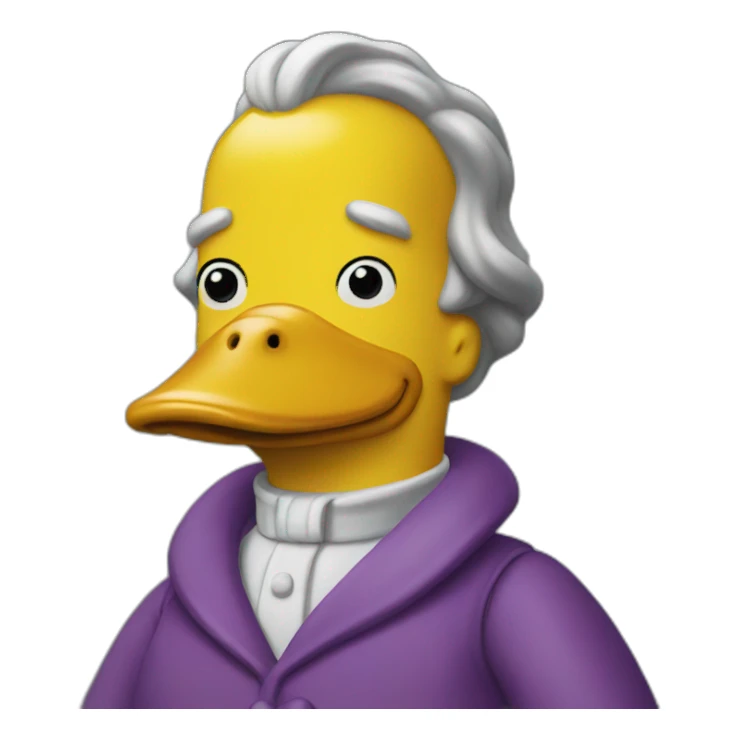 Canard Simpsons sticker