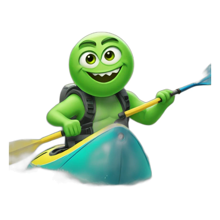 Mike Wazowski on kayaking sticker