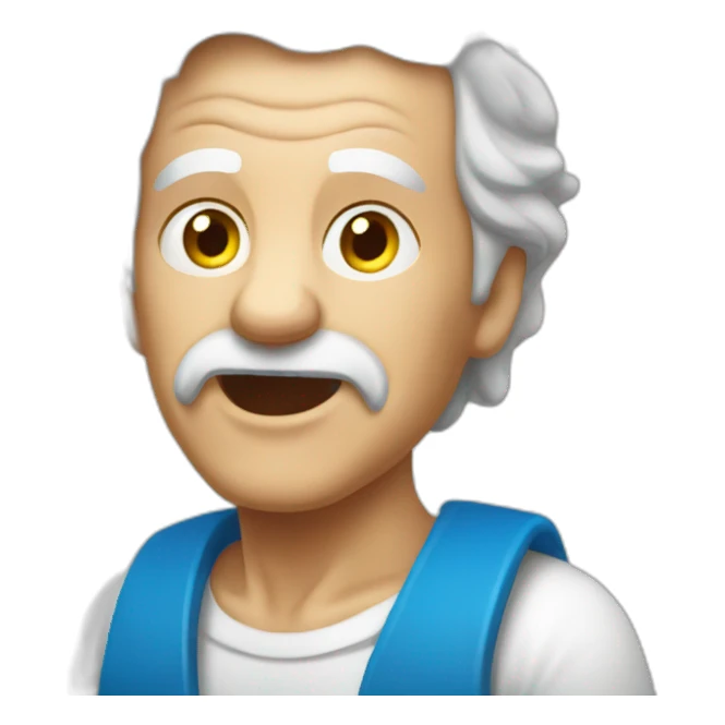 old man yells at bavaria flag sticker