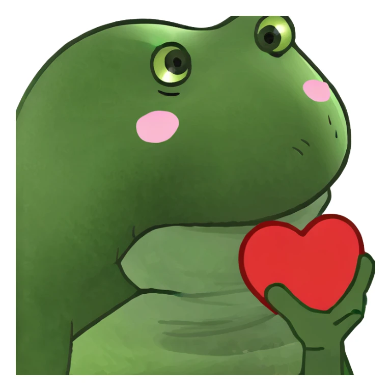 Una cara enamorada botando baba sticker