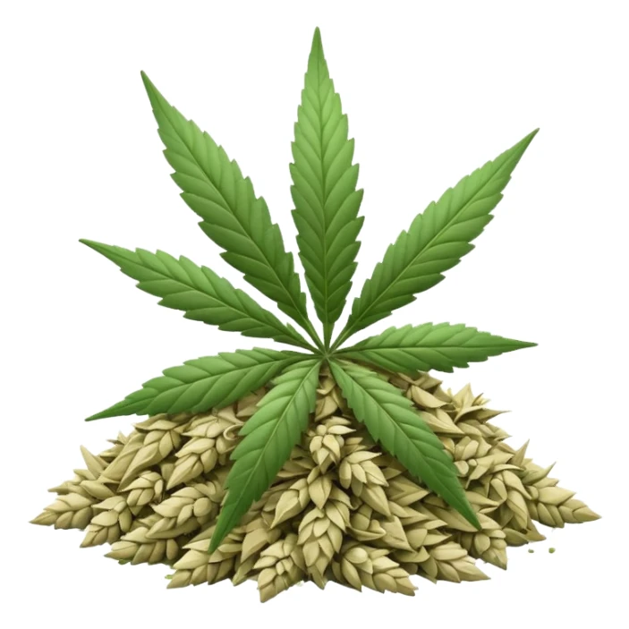 white color marijuana sticker