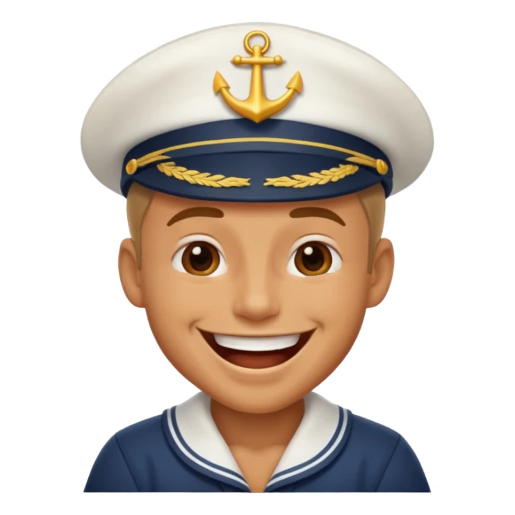 laughing sailor emoji sticker