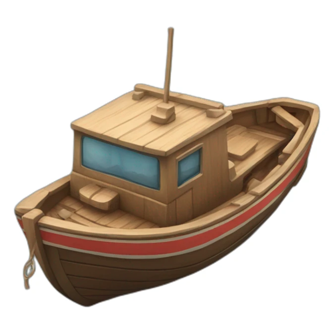 baja un carro de un barco sticker