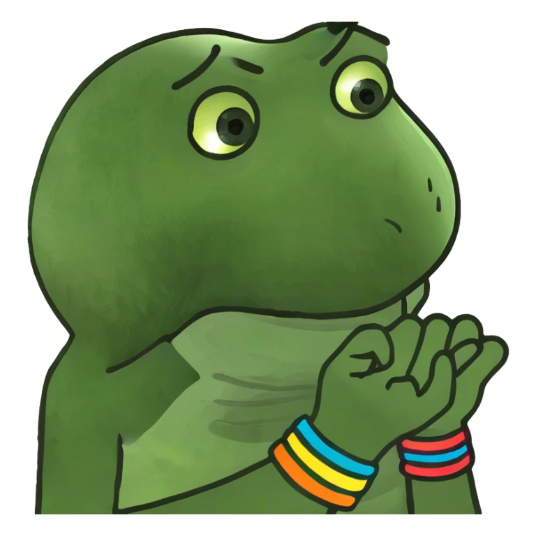 A hand holding thumb pointer and middle up  sticker