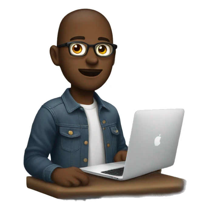 Graphic designer with macbook  sticker