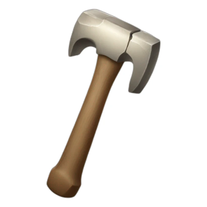 hammer made of bones sticker