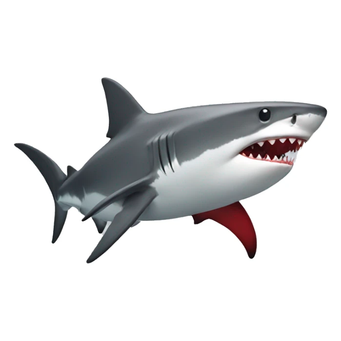 shark with red  sticker
