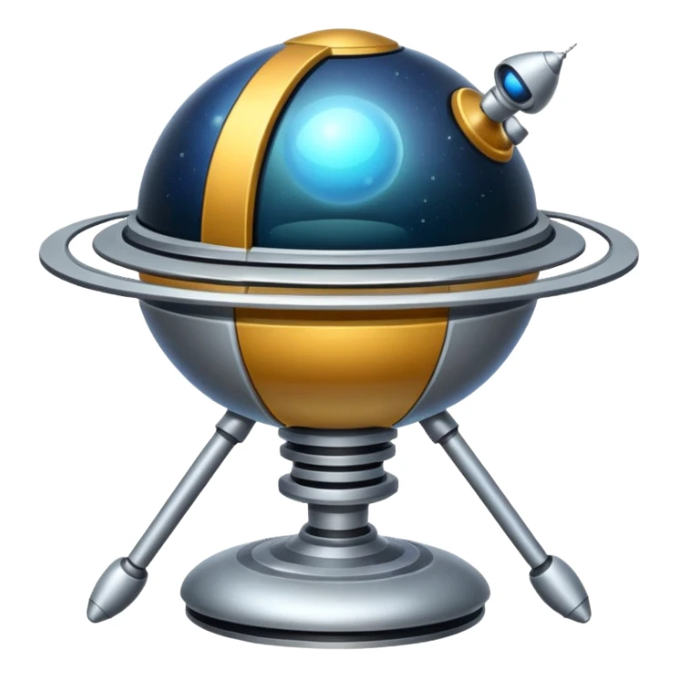 simple space probe sticker