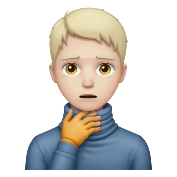 Choking myself sticker