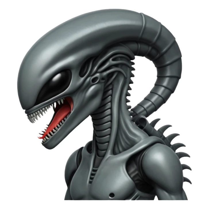 gray xenomorph from movie alien sticker