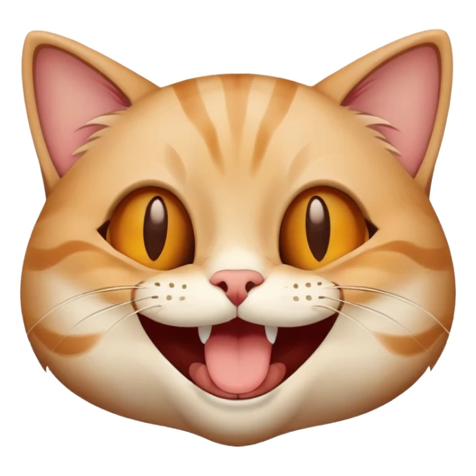 cat holding laugh sticker