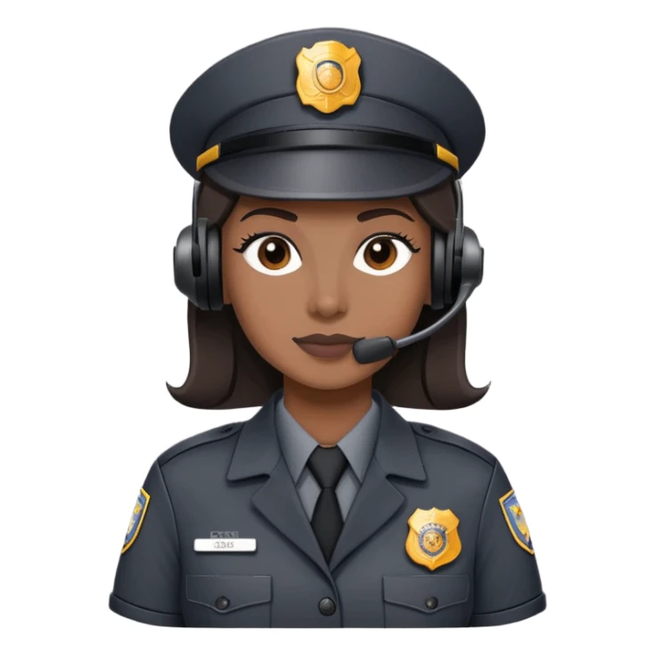 911 dispatcher dark gray uniform sticker