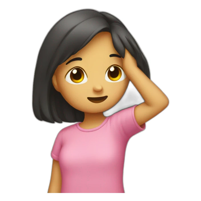 fille qui dab sticker