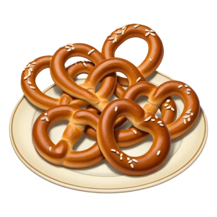 Plate of Pretzel sticker