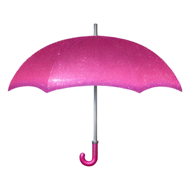 Pink ombre umbrella with glitter  sticker