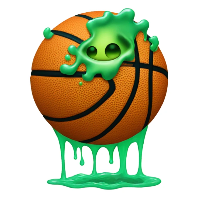 Basketball vomit sticker