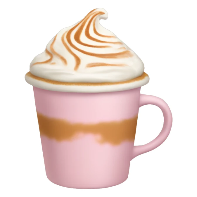 Autumn light pink pumpkin latte sticker
