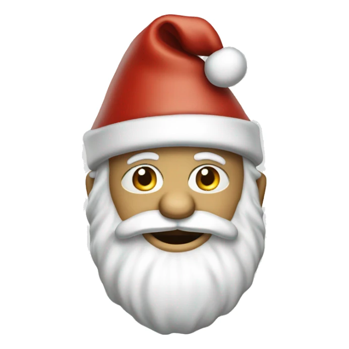 Old Santa Claus with white hat  sticker