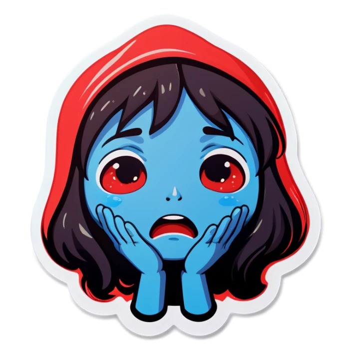 Something crying  sticker